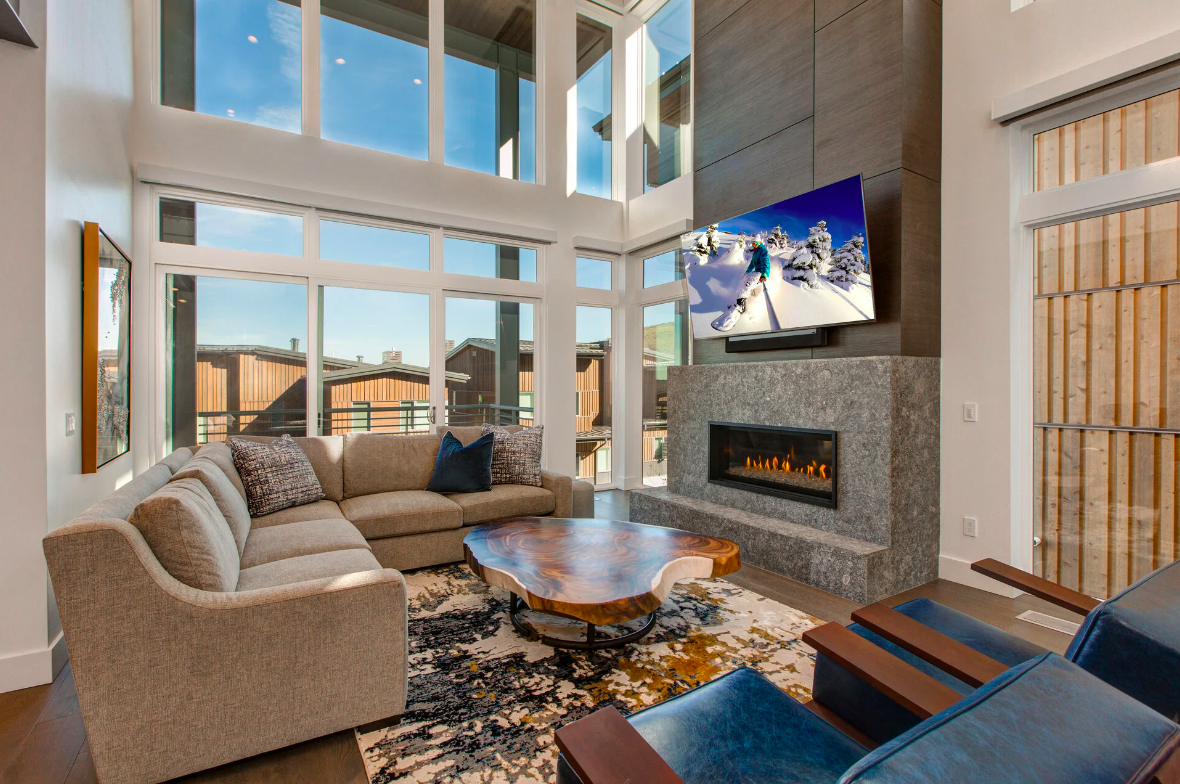 living room in our Park City suite